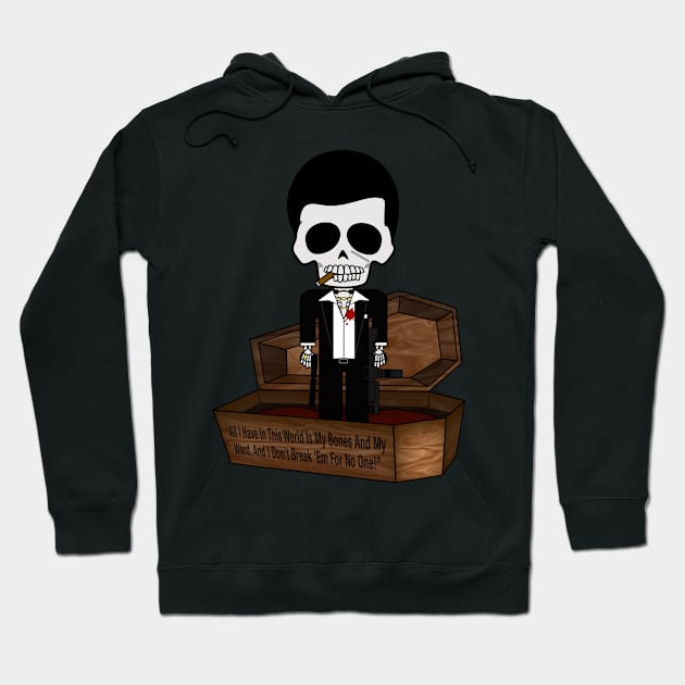 "Bone Idols" Casket No.15 - Scarskull Hoodie by TwistedKoala